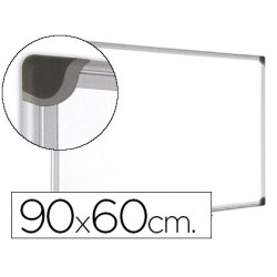 Quadro branco bi-office magnetica maya w ceramica vitrificada moldura de aluminio 90 x 60 cm com bandeja para acessorios