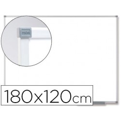 Quadro branco nobo classic magnetico de aco vitrificado 180x120 cm