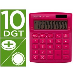 Calculadora citizen de secretaria sdc-810 nrpke 10 digitos 124x102x25 mm rosa