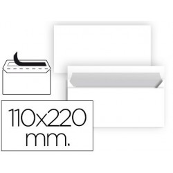 Envelope liderpapel americano branco 110x220 mm tira de silicone pack de 25 unidades