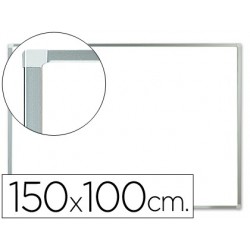 Quadro branco q-connect c/caixilho alum inio 150x100 cm