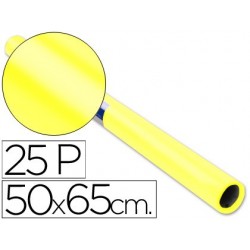 Papel lustro sadipal 50 x 65 cm 65 gr amarelo