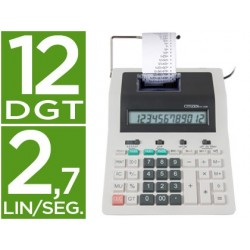 Calculadora citizen de secretaria com impressora cx-123 ii 12 digitos