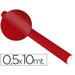 Papel metalizado sadipal 50 cm x 10 mt. 65 grs/m2 vermelho