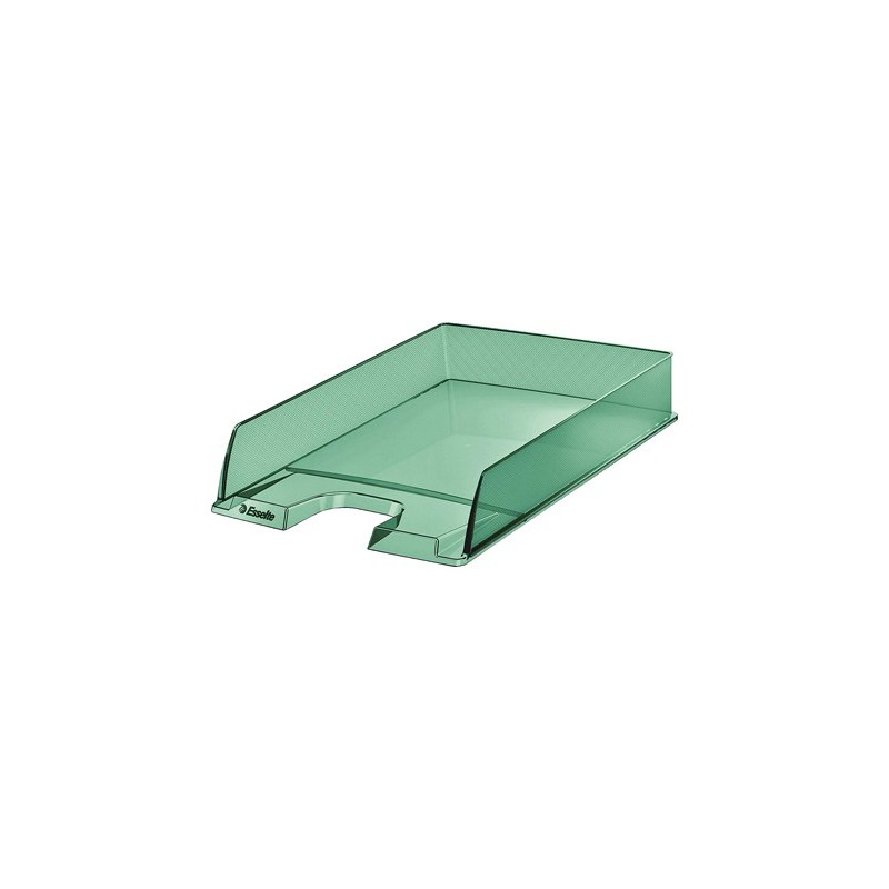 Tabuleiro de secretaria esselte plastico colour ice cor verde 254x61x350 mm