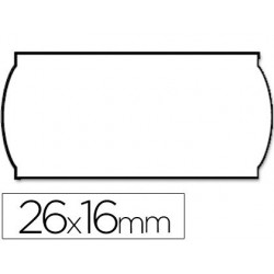 Etiquetas meto onduladas 26 x 16 mm branca adesivas 4 rolos de 1200 etiquetas